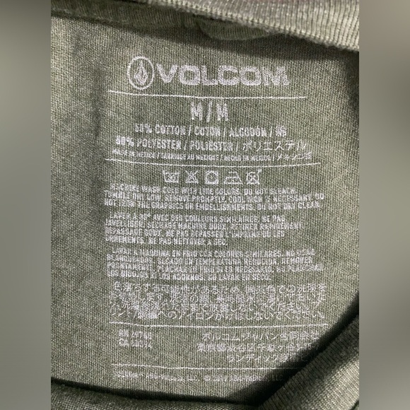 Volcom Olive Green Mens Size Medium True To This Short Sleeve T-Shirt - Picture 3 of 3